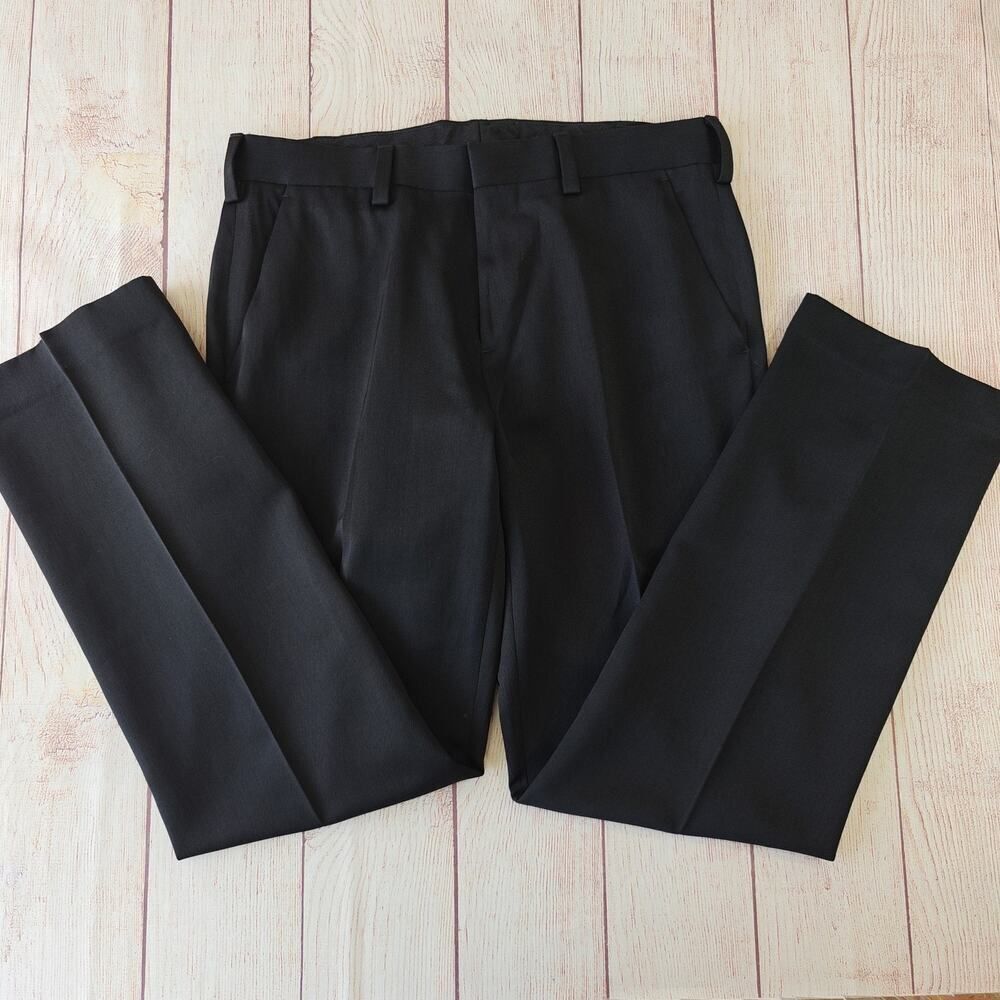 Apt. 9 black flat front dress pants sz 29x30
